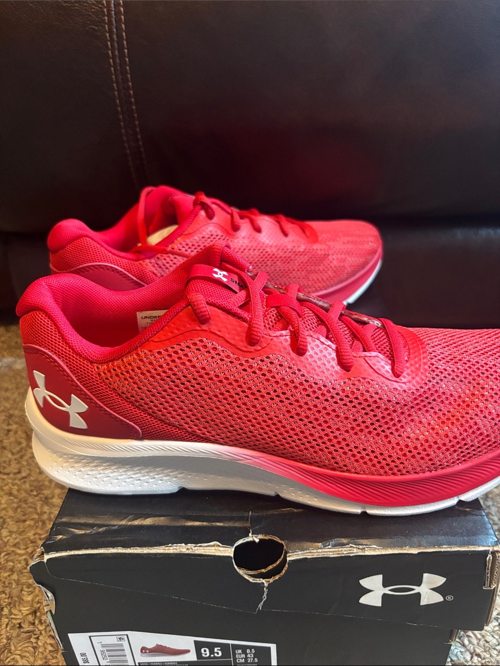 New Under Armour 9.5 Red Shadow Shoes